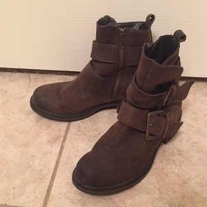 Steve Madden biker boots.